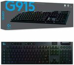 Logitech G915 Lightspeed Wireless RGB Mechanical Gaming Keyboard - GL Tactile $255.20 Delivered @ Amazon AU