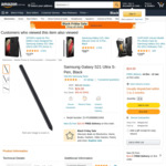 Samsung Galaxy S21 Ultra S-Pen, Black $24 Delivered with Prime from Amazon Australia