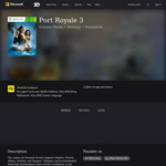 [XB360, XB1, XSX] Port Royale 3 - Free for Xbox Live Gold or Xbox Game Pass Ultimate