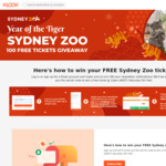 Win 100 Free Tickets to Sydney Zoo from Klook