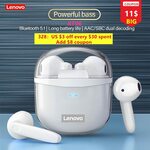 Lenovo Thinkplus XT96 TWS Bluetooth 5.1 Earphones US$11.04 (~A$14.99) Delivered @ MR_Global Store AliExpress