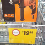Black and Decker 500W Hammer Drill - Corded $19.99 @ Coles