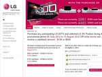 LG 3D TV Cashback Promo - $150 or $300 Depend on Model