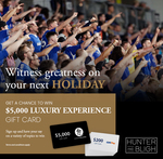 Win a $5,000 Luxury Experience Gift Card from Hunter & Bligh