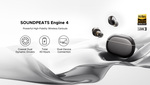 Win 1 of 10  Engine 4 Hi-Res Audio with LDAC Coaxial Dual Dynamic Driver Wireless Earbuds from SOUNDPEATS AUDIO