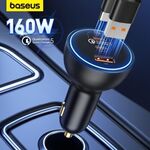 Baseus 160W Car Charger 2x USB-C + USB-A QC 5.0 $33.99 ($33.14 eBay Plus) Delivered @ Baseus eBay