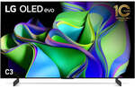 LG OLED EVO C3 4K UHD Smart TV (2023) 42" $1,950, 55" $2,375, 65" $3,140, 77" $5,265 + Del ($0 C&C/ in-Store) @ JB Hi-Fi
