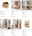 Bedroom Storage, Wardrobe $29 (Was $99), with Drawers $49 (Was $125), 3 Section $49 (Was $115) + Delivery @ Kmart Online