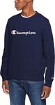 Champion Men's Script Crew Pullover (Navy) Size Large only $25 + Delivery ($0 with Prime/ $39 Spend) @ Amazon AU