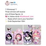 Win 1 of 3 Melody or Kuromi Figures from Piinkifairie & SukiKawaii