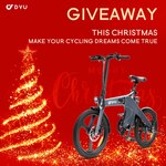 Win a DYU T1 Pedal-Assist Torque Sensor Foldable Electric Bike or 1 of 15 Minor Prizes from Dyucycle