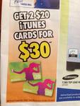 Get 2 $20 iTunes Cards for $30 at The Good Guys. Starts 20 Nov - Ends 26 Nov