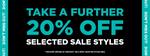 Further 20% off Selected Styles (Converse from $40) + Delivery ($0 C&C/$150 Spend) @ Platypus Shoes