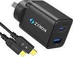 ZYRON 30W 2-Port GaN Charger with 1m USB-IF 100W Cable $18.19 + Delivery ($0 with Prime/ $59 Spend) @ Zyron Tech via Amazon AU