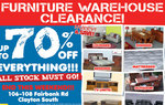 Furniture Warehouse Clearance Sale Up to 70% off [Clayton South VIC]