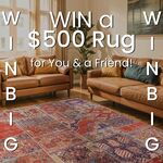 Win a Rug Valued at $500 for You and a Friend Each from Cyrus Rugs