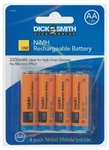DSE AA Rechargeable Battery 4pk $7 Delivered (Save $15.99), Apple TV $100 @ DSE Online Only