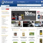 Vitacost 10% OFF Sports and Fitness Products (Protein, Workout Supplements/Accessories)