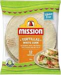 [Back Order] Mission White Corn Tortillas, 12 Tortillas, 312g $2.10 + Delivery ($0 with Prime/ $59 Spend) @ Amazon AU