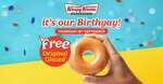 Free Original Glazed Doughnut When You Say 'Hip Hip Hooray' (1 Per Person) @ Krispy Kreme (Excludes Airports/Partner Outlets/SA)