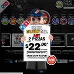 Domino's Value Range Pizzas $4.95 Pick Up