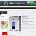 Free SIP Internet Phone Adapter with Full VoIP Phone Service ($47.40) Australian Phone. Save 60%