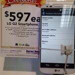 LG G2 16GB Only $597 at Harvey Norman