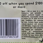 Woolworths $10 off When You Spend $100 or More (Sunday 14 Dec only)