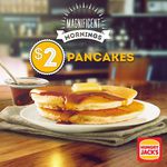 $2 Pancakes at Hungry Jack's