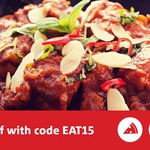 Delivery Hero $15 off Total Bill ($20 Min. Order)