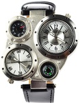 15% off Oulm Men's Military Multi TimeZones With Thermometer & Compass Shipped US $9.24 (~ AU$12.60) @ LighTake