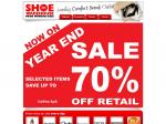 Shoe Warehouse End of Year Sale up to 70% off