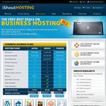 50% off on All Business Hosting Plans + Free Domain (Was $196) @ iShout-Hosting