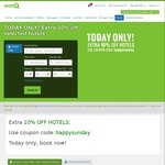 Save an Extra 10% on Hotels @ Wotif
