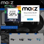 MAKZ Sunglasses Further 10% on Already Reduced 50% Launch Sale