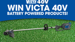 Win Victa 40V Lithium Range Gardening Products (Mower, Axial Blower & Trimmer) from Triple M