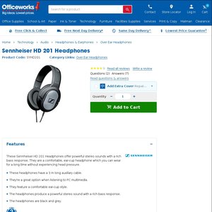 sennheiser hd 202 officeworks