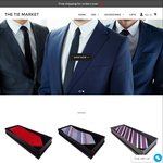 The Tie Market Free Shipping, Free Gift Box on All Ties at thetiemarket.com.au