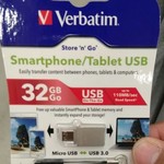 Verbatim 32GB USB 3.0 OTG Now $2 (16GB Model $5) @ Kmart - In Store