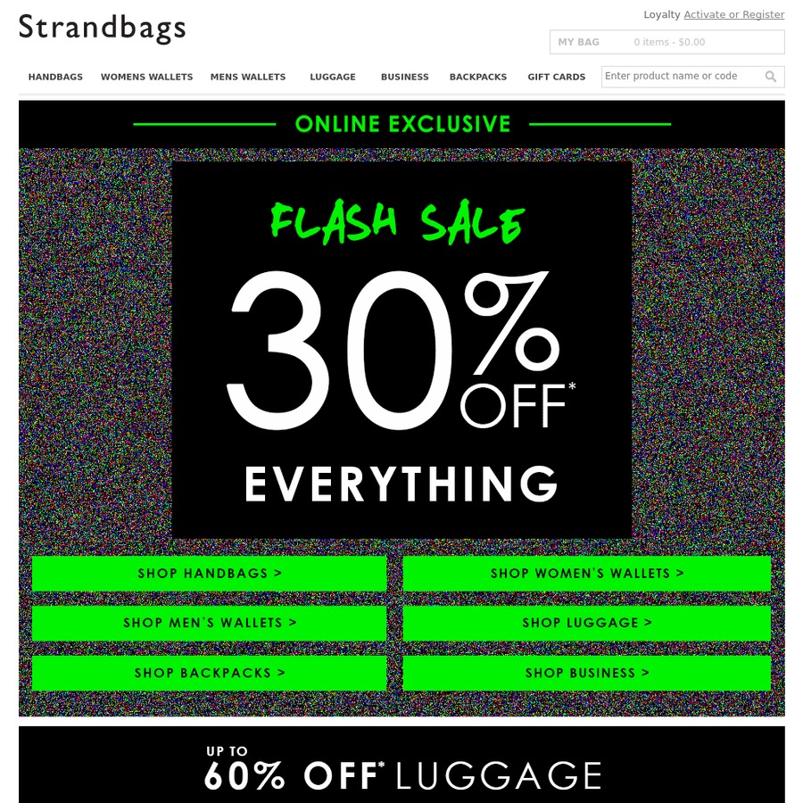 strandbags website