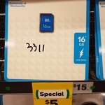 Hub SDHC 16GB Class 10 $5 Woolworths South Melbourne