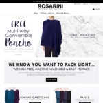FREE Multi Convertible Poncho with Purchase US$80 (Equivalent to AU$100) @ Rosarini