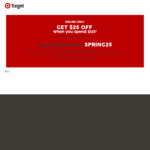 $25 off When You Spend $125 On Apparel Only. Online Only @ Target
