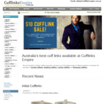 $10 Cufflinks + $3 Flat Fee Shipping @ Cufflinks Empire