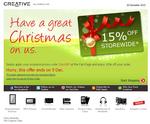 Creative 15% off Storewide
