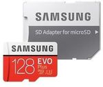 Samsung Evo+ Micro SD Card 128GB $35.15 Delivered @ Planet Pro eBay (eBay Plus Members)