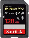 SanDisk Extreme Pro 128GB SDXC UHS-I Card $59.41 + Delivery (Free with Prime) @ Amazon US via Amazon AU