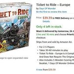 Ticket to Ride – Europe $39.39 Limited stock + Delivery (Free with $49 Spend & Prime) @ Amazon AU