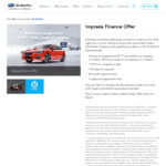 1.99% Finance on New Subaru Impreza Range