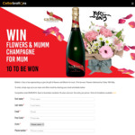 Win 1 of 10 Mumm Champagne & Flower Prize Packs from Cellarbrations